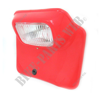 Front plate Honda XR200R, XR250R and XR500R 1982 Tahitian Red